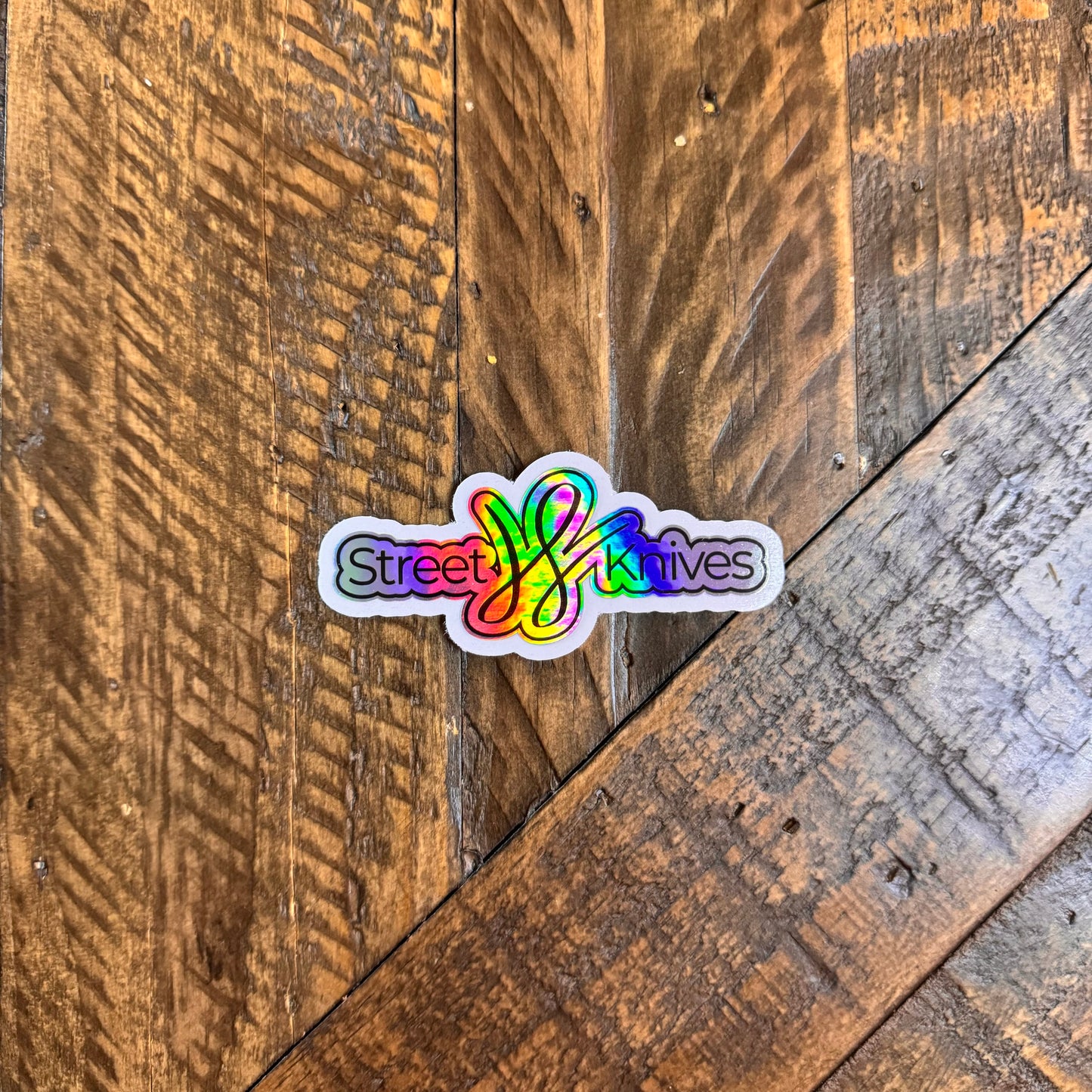 Holographic Street Knives Sticker